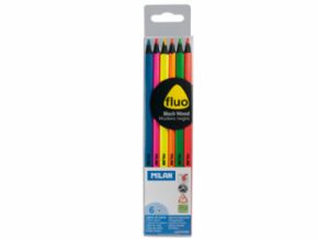 Caja 6 lpices de colores FLUO MILN Ref. 0752306